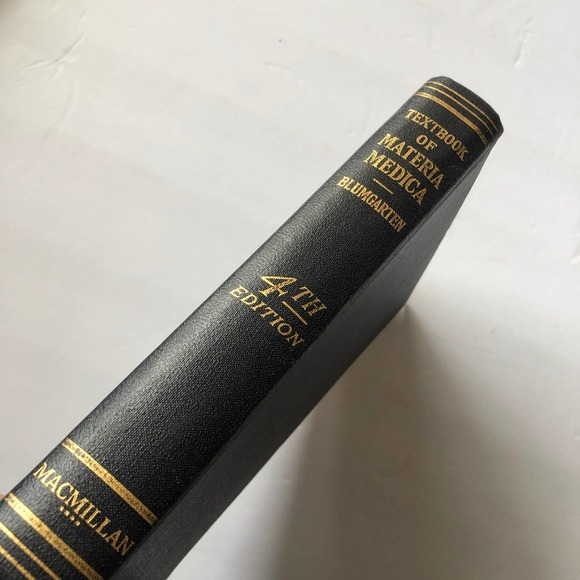 Medical Book Antique Medical Textbook of Materia Medica by A S Blumgarten MD - Picture 2 of 8